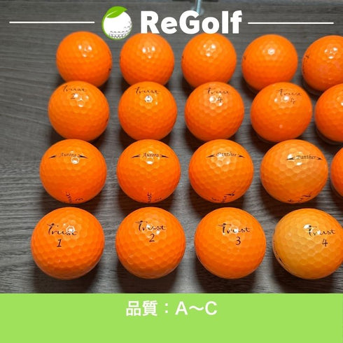 【中古】 ロストボール トラストゴルフ 銘柄混合 オレンジ 20球 ACランク ゴルフボール リゴルフ